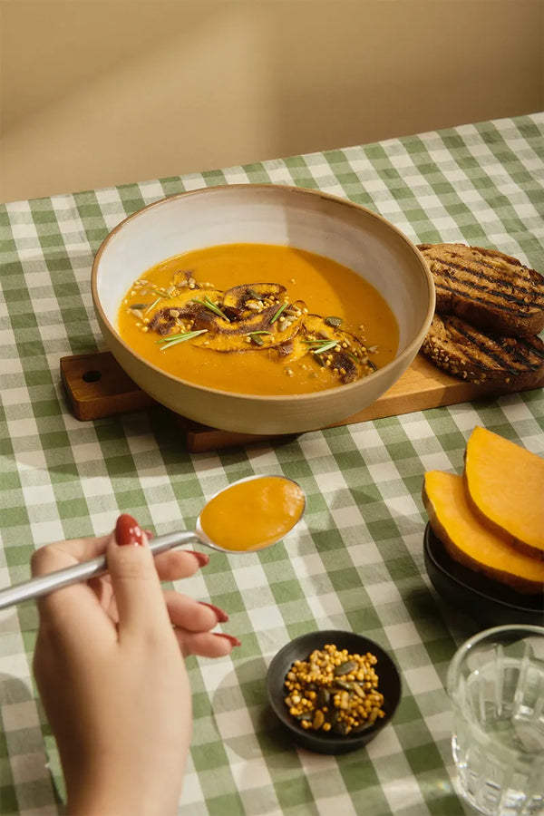 Pumpkin Cream Soup with Wild Rosemary