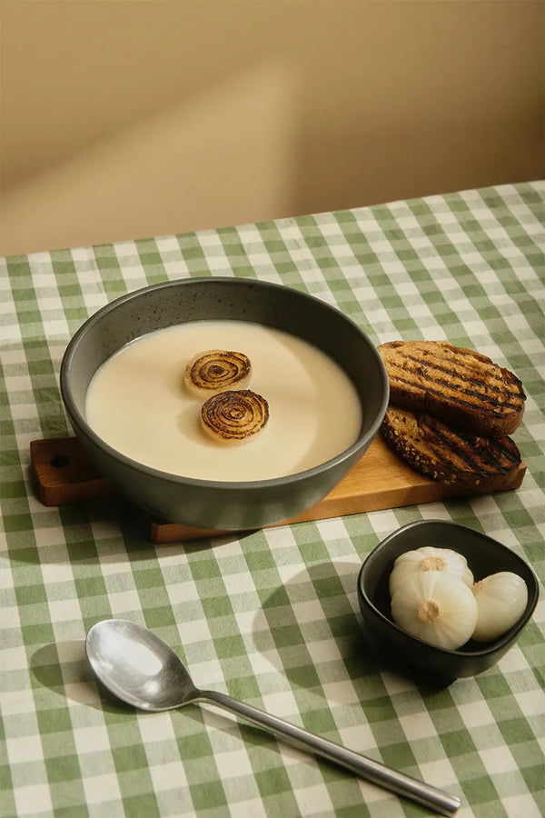 Vellutata di patate  e porri al tartufo nero